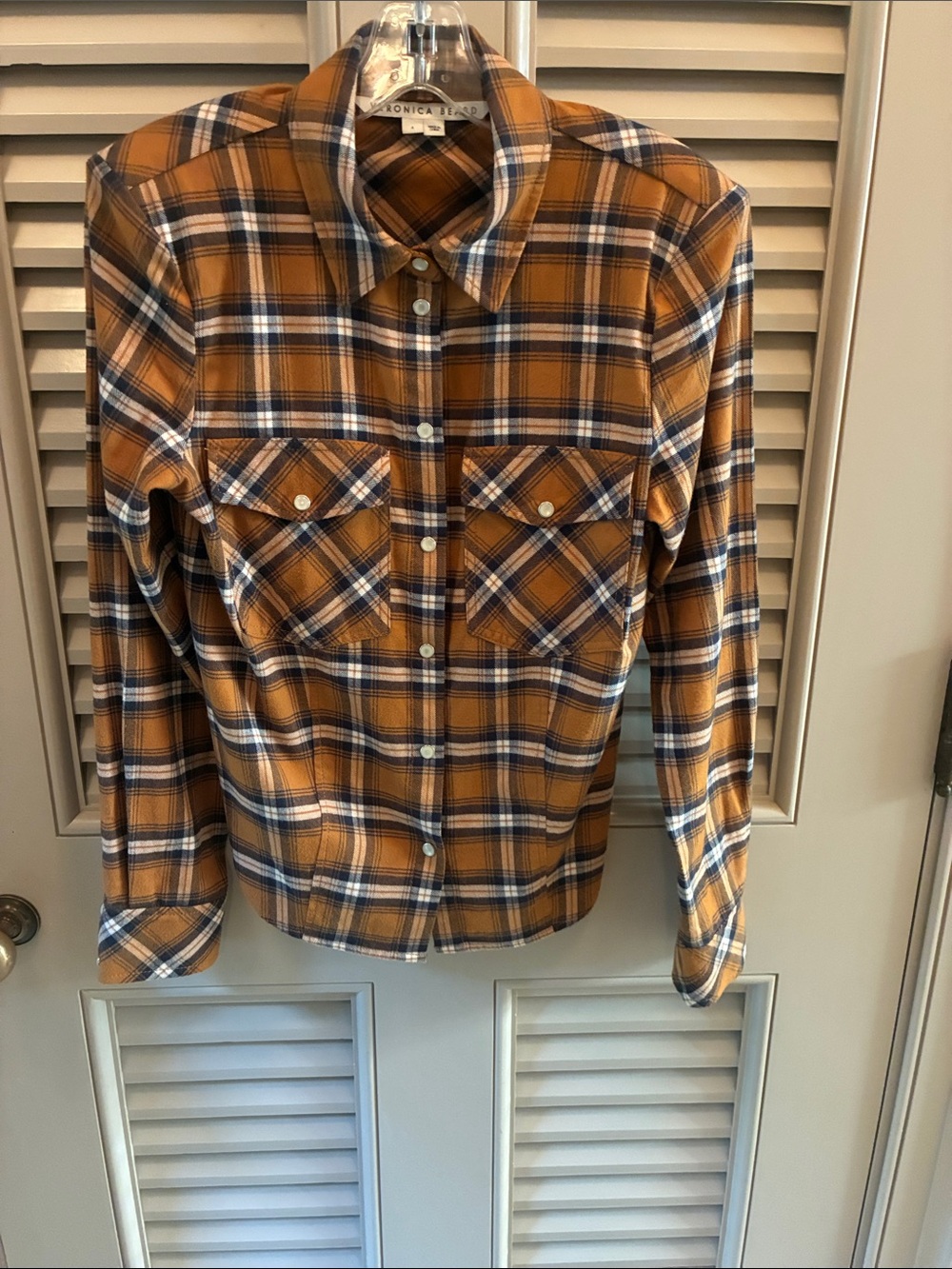 Veronica Beard Plaid Button-Up Shirt